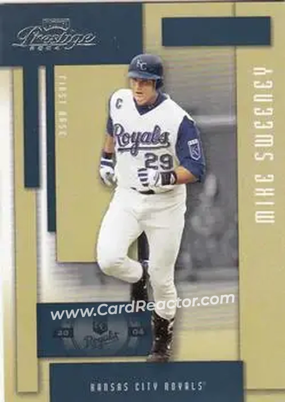 2004 Playoff Prestige #92 - Mike Sweeney - Kansas City Royals - Front 2004 Playoff Prestige #92 - Mike Sweeney - Kansas City Royals - Front
