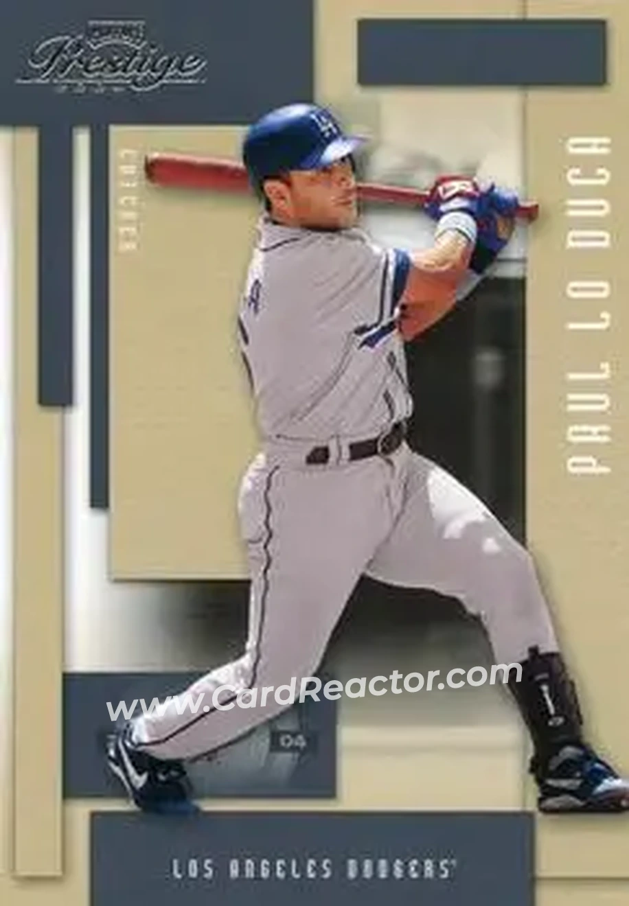 2004 Playoff Prestige #98 - Paul Lo Duca - Los Angeles Dodgers - Front 2004 Playoff Prestige #98 - Paul Lo Duca - Los Angeles Dodgers - Front