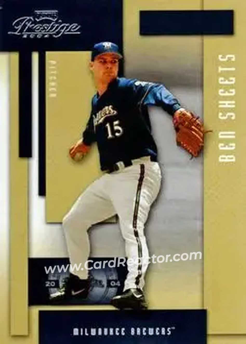 2004 Playoff Prestige #100 - Ben Sheets - Milwaukee Brewers - Front