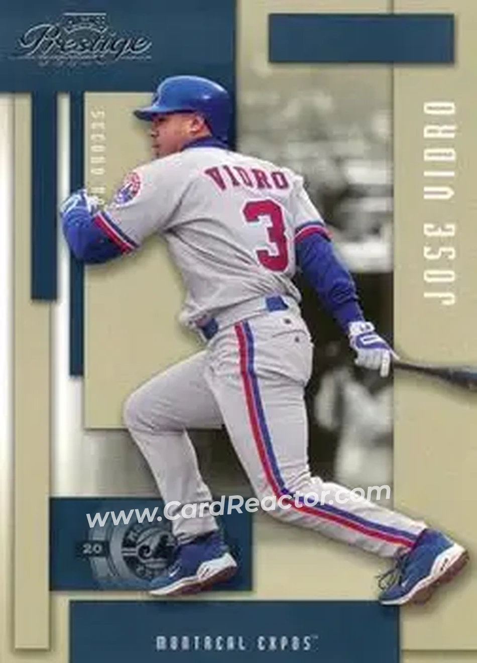 2004 Playoff Prestige #112 - Jose Vidro - Montreal Expos - Front