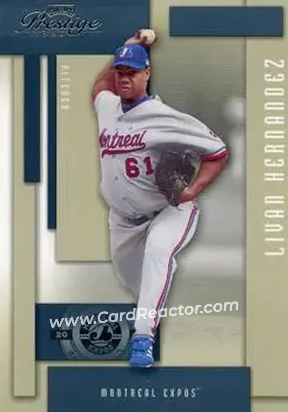 2004 Playoff Prestige #113 - Livan Hernandez - Montreal Expos - Front