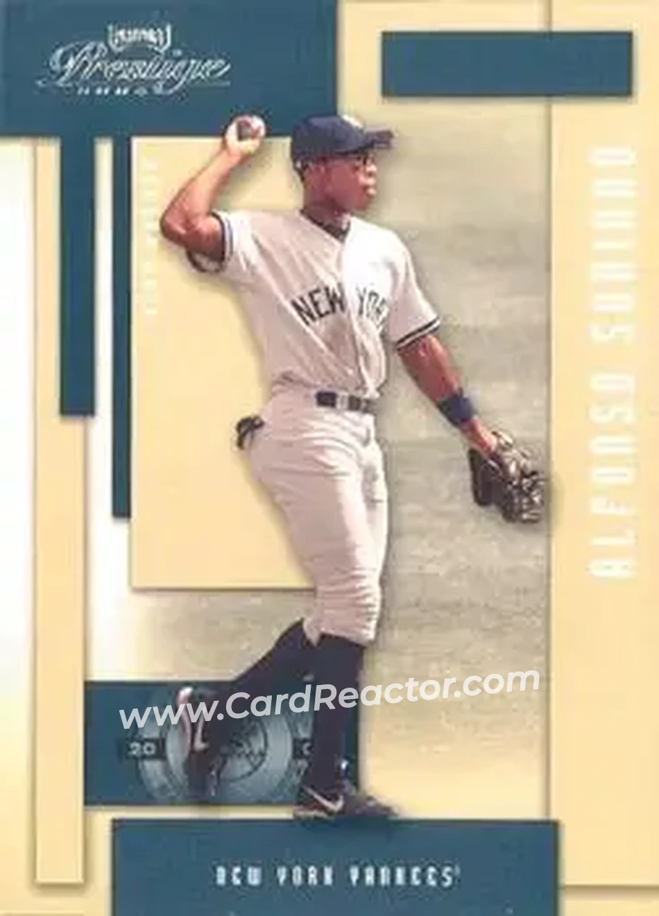 2004 Playoff Prestige #124 - Alfonso Soriano - New York Yankees - Front