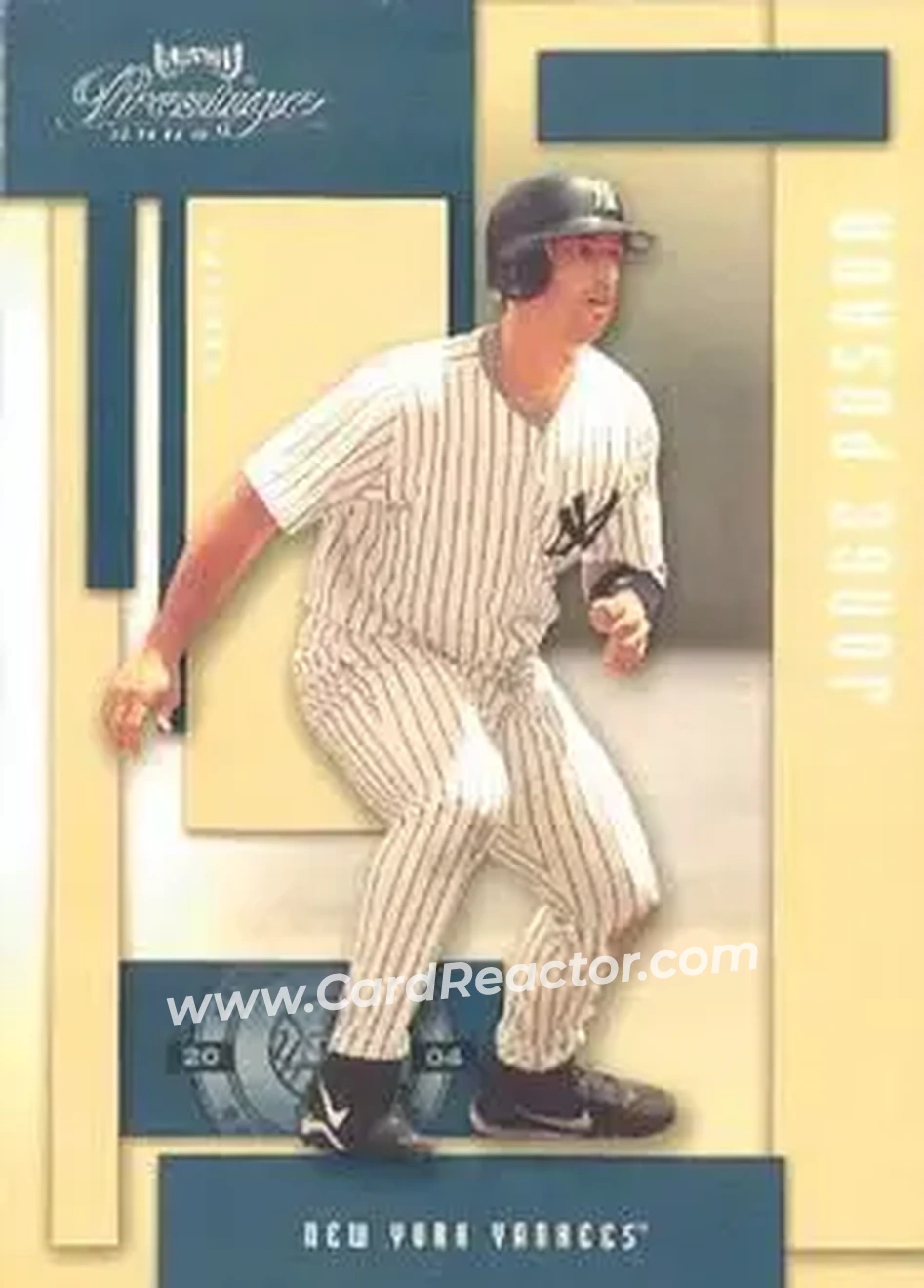 2004 Playoff Prestige #129 - Jorge Posada - New York Yankees - Front 2004 Playoff Prestige #129 - Jorge Posada - New York Yankees - Front
