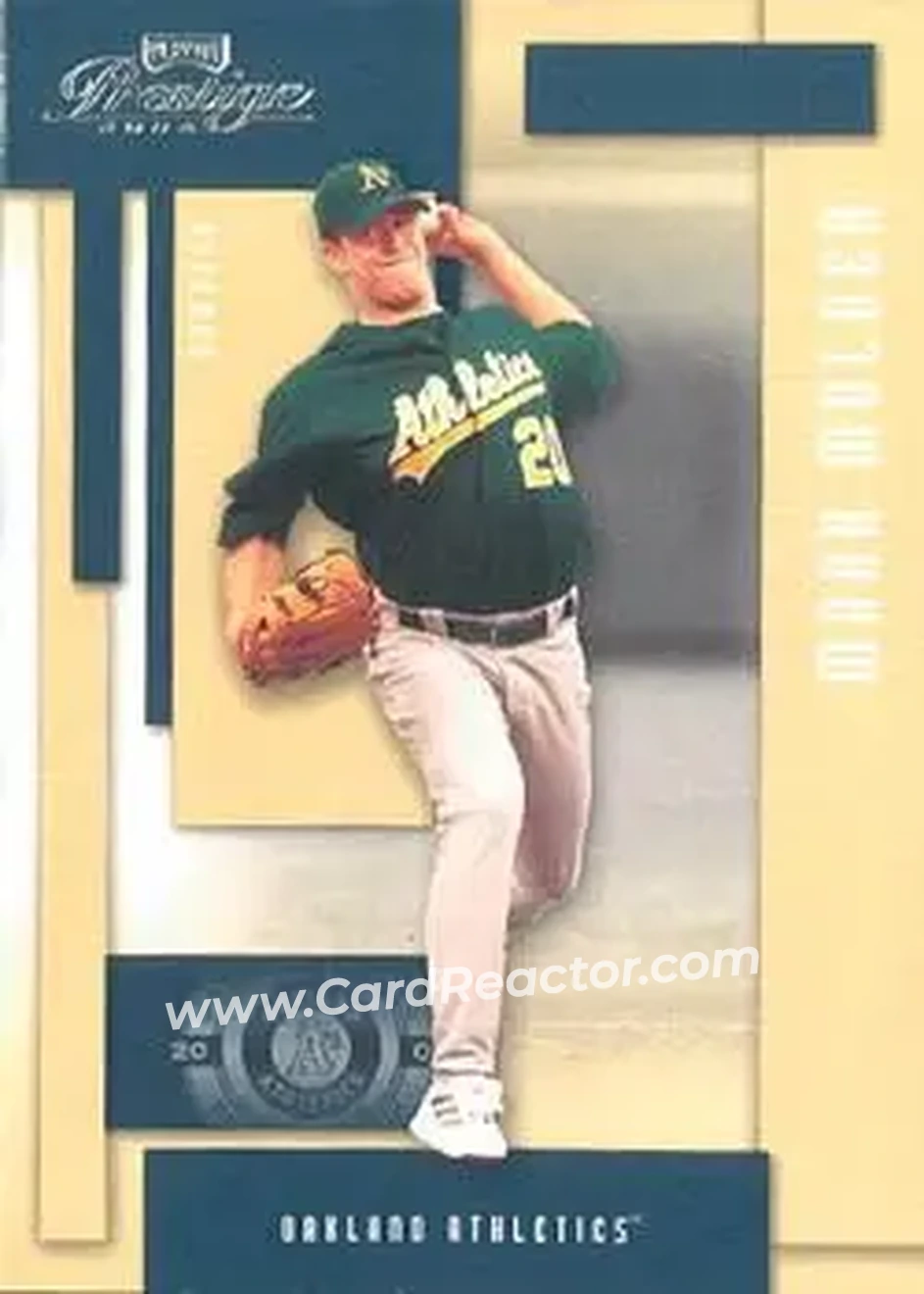 2004 Playoff Prestige #136 - Mark Mulder - Oakland Athletics - Front 2004 Playoff Prestige #136 - Mark Mulder - Oakland Athletics - Front