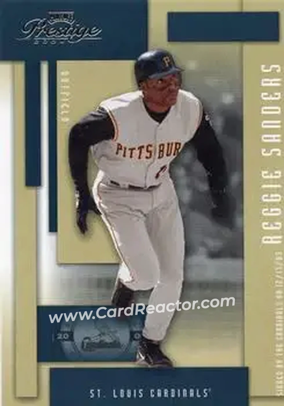 2004 Playoff Prestige #151 - Reggie Sanders - St. Louis Cardinals - Front