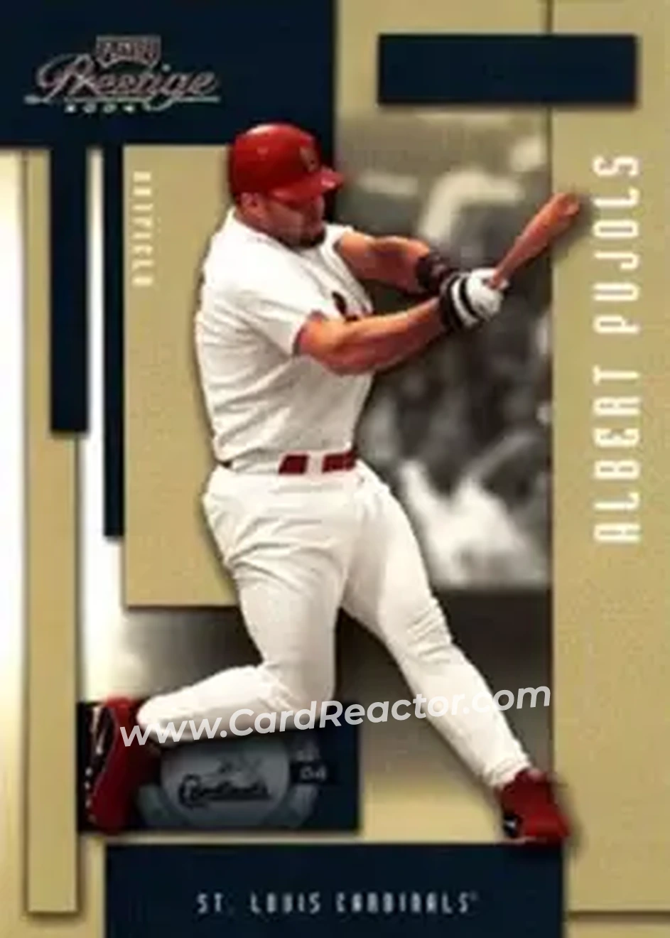 2004 Playoff Prestige #152 - Albert Pujols - St. Louis Cardinals - Front 2004 Playoff Prestige #152 - Albert Pujols - St. Louis Cardinals - Front