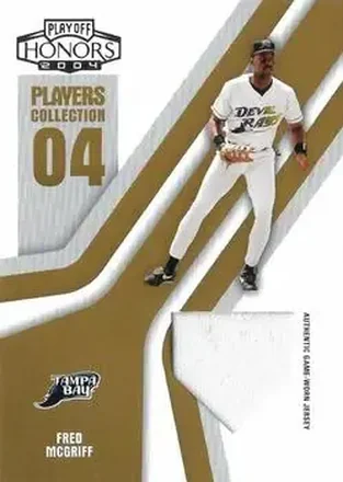 2004 Playoff Honors - Players Collection Jersey Gold #PC-26 - Fred McGriff - Tampa Bay Devil Rays