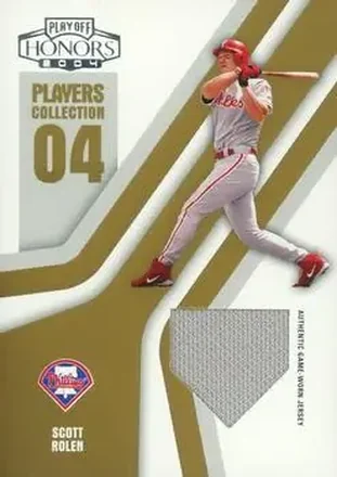 2004 Playoff Honors - Players Collection Jersey Gold #PC-86 - Scott Rolen - Philadelphia Phillies