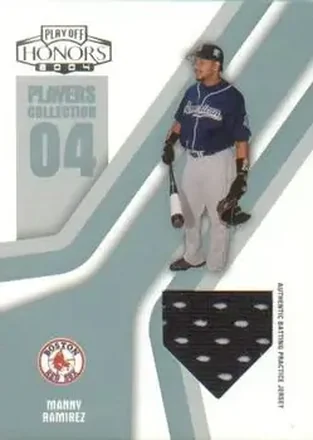 2004 Playoff Honors - Players Collection Jersey Platinum #PC-56 - Manny Ramirez - Boston Red Sox