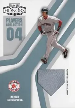 2004 Playoff Honors - Players Collection Jersey Platinum #PC-64 - Nomar Garciaparra - Boston Red Sox