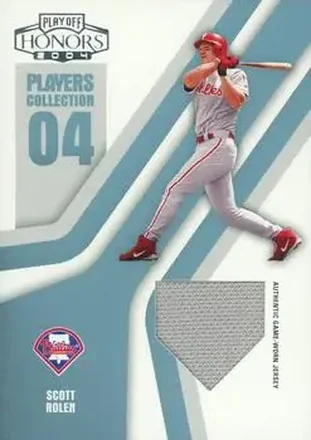 2004 Playoff Honors - Players Collection Jersey Platinum #PC-86 - Scott Rolen - Philadelphia Phillies