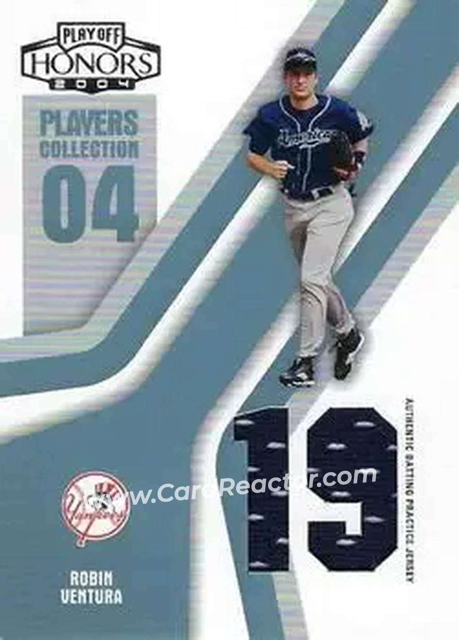 2004 Playoff Honors - Players Collection Jersey Platinum Number #PC-79 - Robin Ventura - New York Yankees - Front