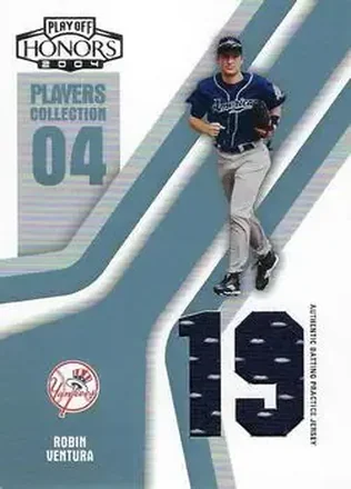2004 Playoff Honors - Players Collection Jersey Platinum Number #PC-79 - Robin Ventura - New York Yankees