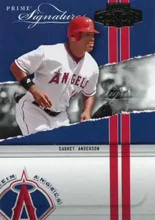 2004 Playoff Honors - Prime Signatures #PS-1 - Garret Anderson - Anaheim Angels