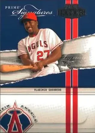 2004 Playoff Honors - Prime Signatures #PS-3 - Vladimir Guerrero - Anaheim Angels