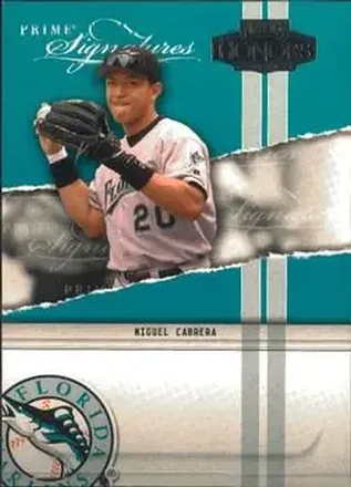 2004 Playoff Honors - Prime Signatures #PS-6 - Miguel Cabrera - Florida Marlins