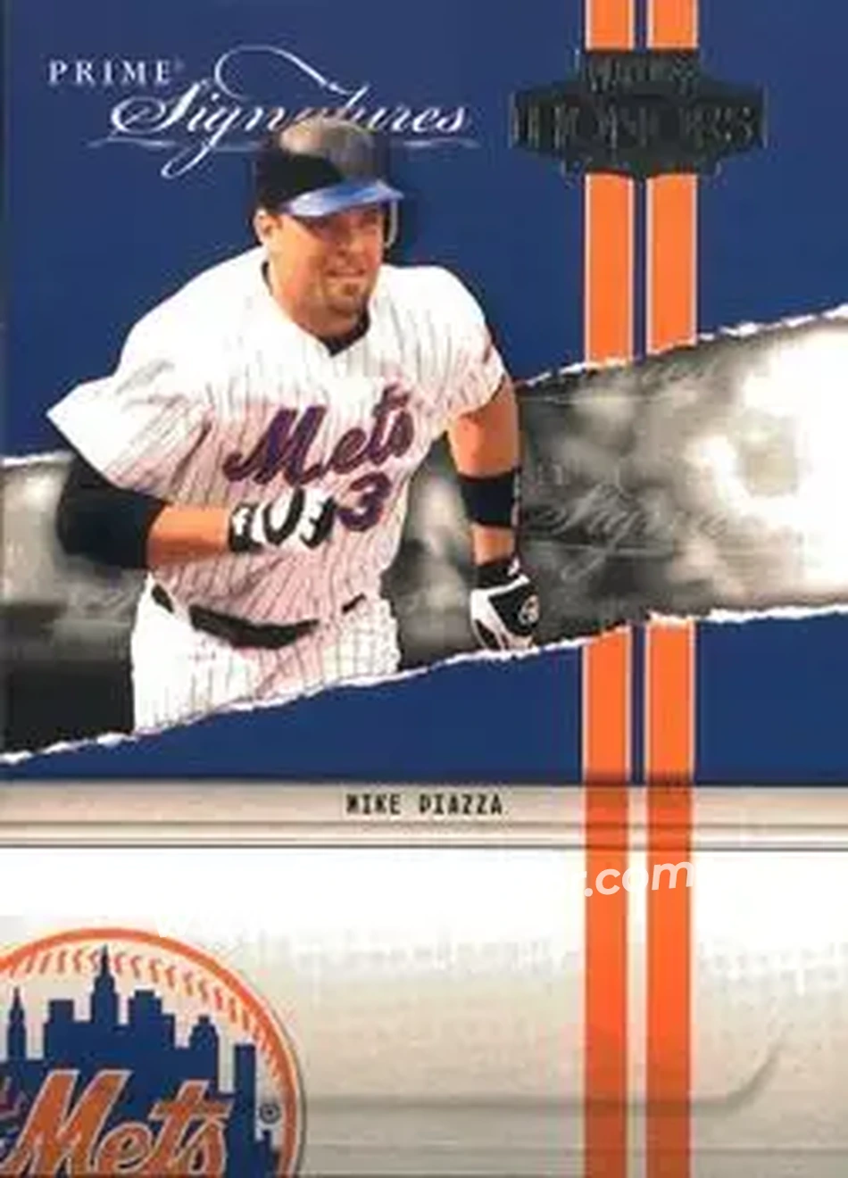 2004 Playoff Honors - Prime Signatures #PS-8 - Mike Piazza - New York Mets - Front