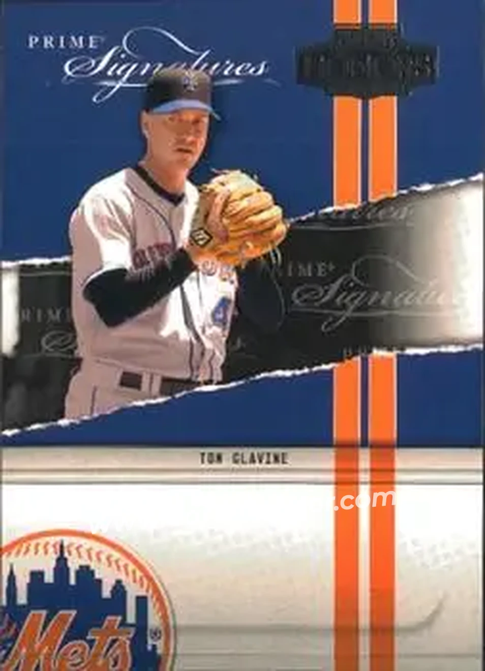 2004 Playoff Honors - Prime Signatures #PS-12 - Tom Glavine - New York Mets - Front