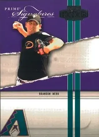 2004 Playoff Honors - Prime Signatures #PS-13 - Brandon Webb - Arizona Diamondbacks
