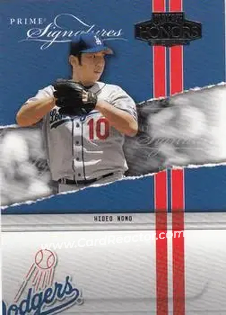 2004 Playoff Honors - Prime Signatures #PS-15 - Hideo Nomo - Los Angeles Dodgers - Front