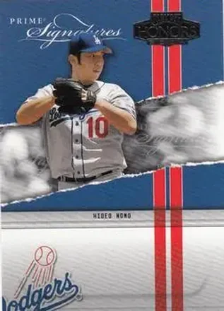 2004 Playoff Honors - Prime Signatures #PS-15 - Hideo Nomo - Los Angeles Dodgers