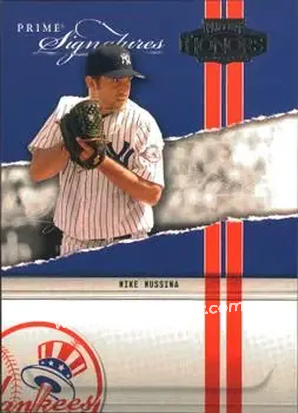2004 Playoff Honors - Prime Signatures #PS-16 - Mike Mussina - New York Yankees - Front