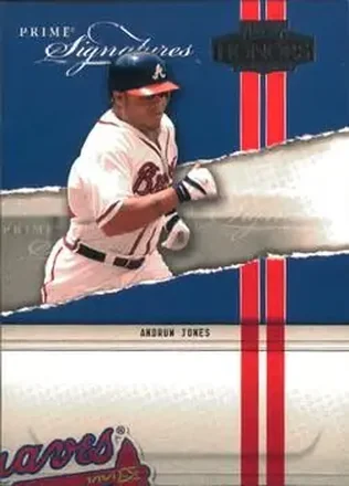 2004 Playoff Honors - Prime Signatures #PS-19 - Andruw Jones - Atlanta Braves