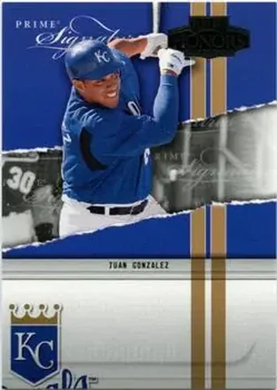 2004 Playoff Honors - Prime Signatures #PS-22 - Juan Gonzalez - Kansas City Royals