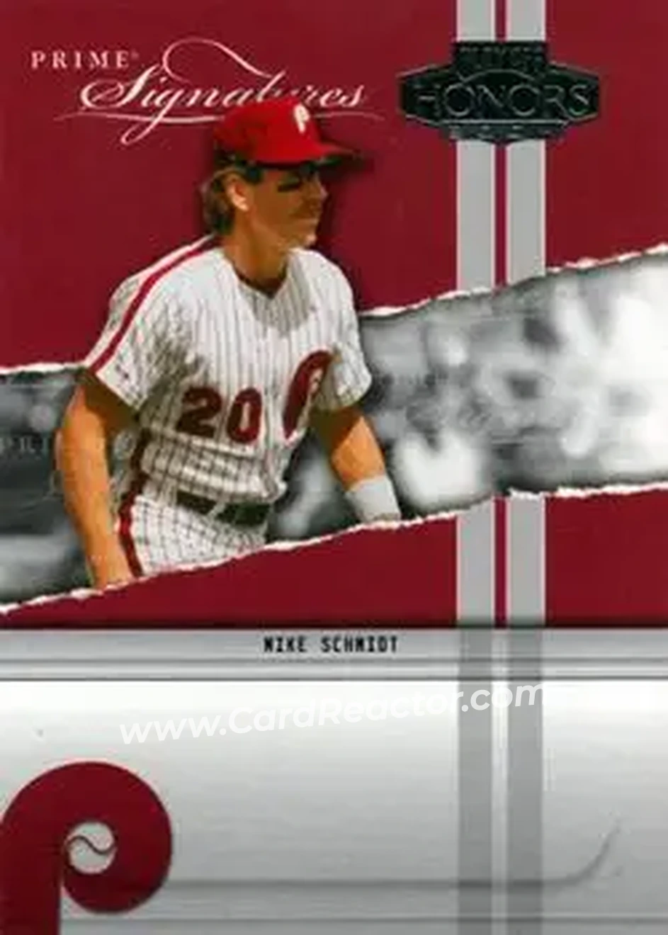 2004 Playoff Honors - Prime Signatures #PS-25 - Mike Schmidt - Philadelphia Phillies - Front