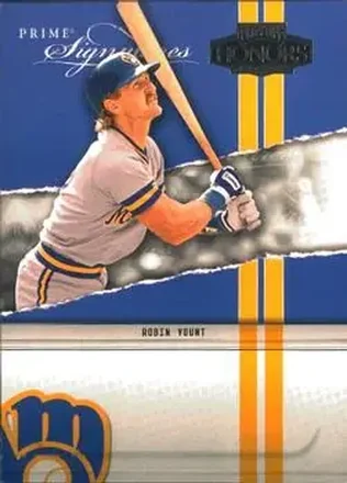 2004 Playoff Honors - Prime Signatures #PS-29 - Robin Yount - Milwaukee Brewers