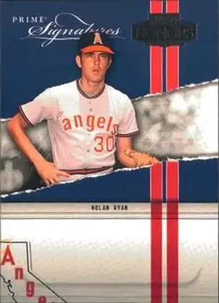2004 Playoff Honors - Prime Signatures #PS-30 - Nolan Ryan - California Angels