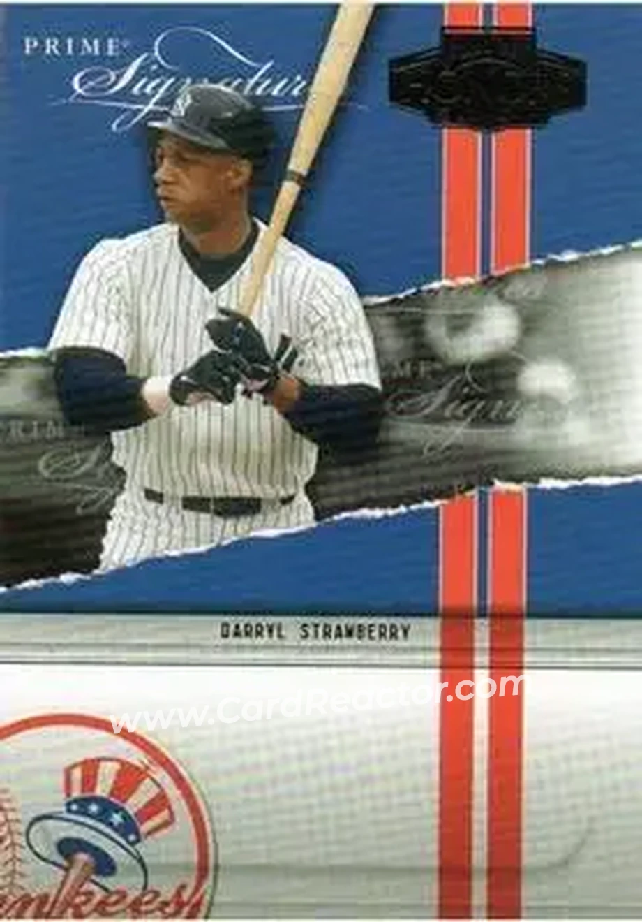 2004 Playoff Honors - Prime Signatures #PS-31 - Darryl Strawberry - New York Yankees - Front