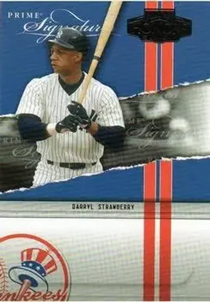 2004 Playoff Honors - Prime Signatures #PS-31 - Darryl Strawberry - New York Yankees
