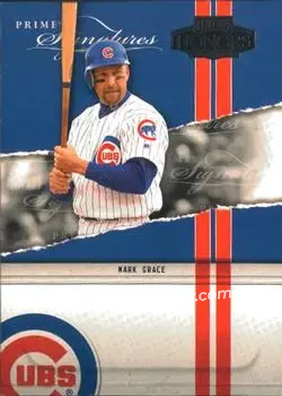2004 Playoff Honors - Prime Signatures #PS-39 - Mark Grace - Chicago Cubs - Front
