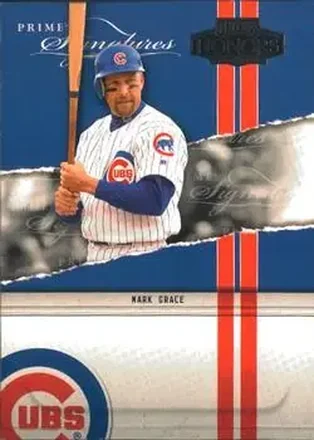 2004 Playoff Honors - Prime Signatures #PS-39 - Mark Grace - Chicago Cubs