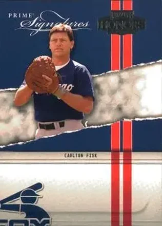 2004 Playoff Honors - Prime Signatures #PS-40 - Carlton Fisk - Chicago White Sox