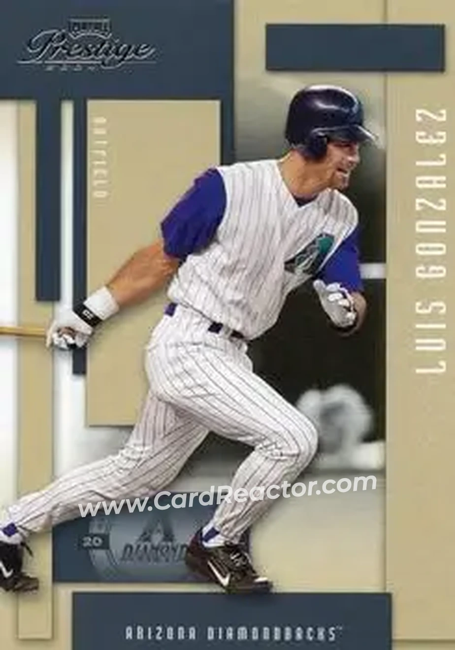 2004 Playoff Prestige #11 - Luis Gonzalez - Arizona Diamondbacks - Front 2004 Playoff Prestige #11 - Luis Gonzalez - Arizona Diamondbacks - Front