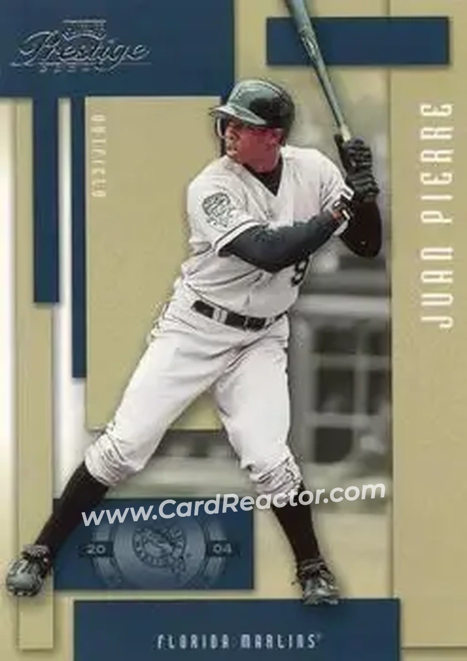 2004 Playoff Prestige #78 - Juan Pierre - Florida Marlins - Front 2004 Playoff Prestige #78 - Juan Pierre - Florida Marlins - Front