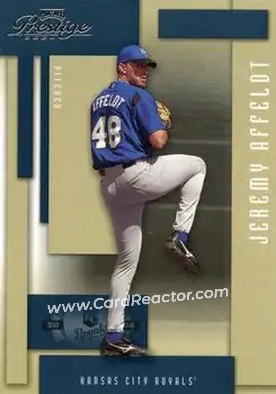 2004 Playoff Prestige #91 - Jeremy Affeldt - Kansas City Royals - Front 2004 Playoff Prestige #91 - Jeremy Affeldt - Kansas City Royals - Front