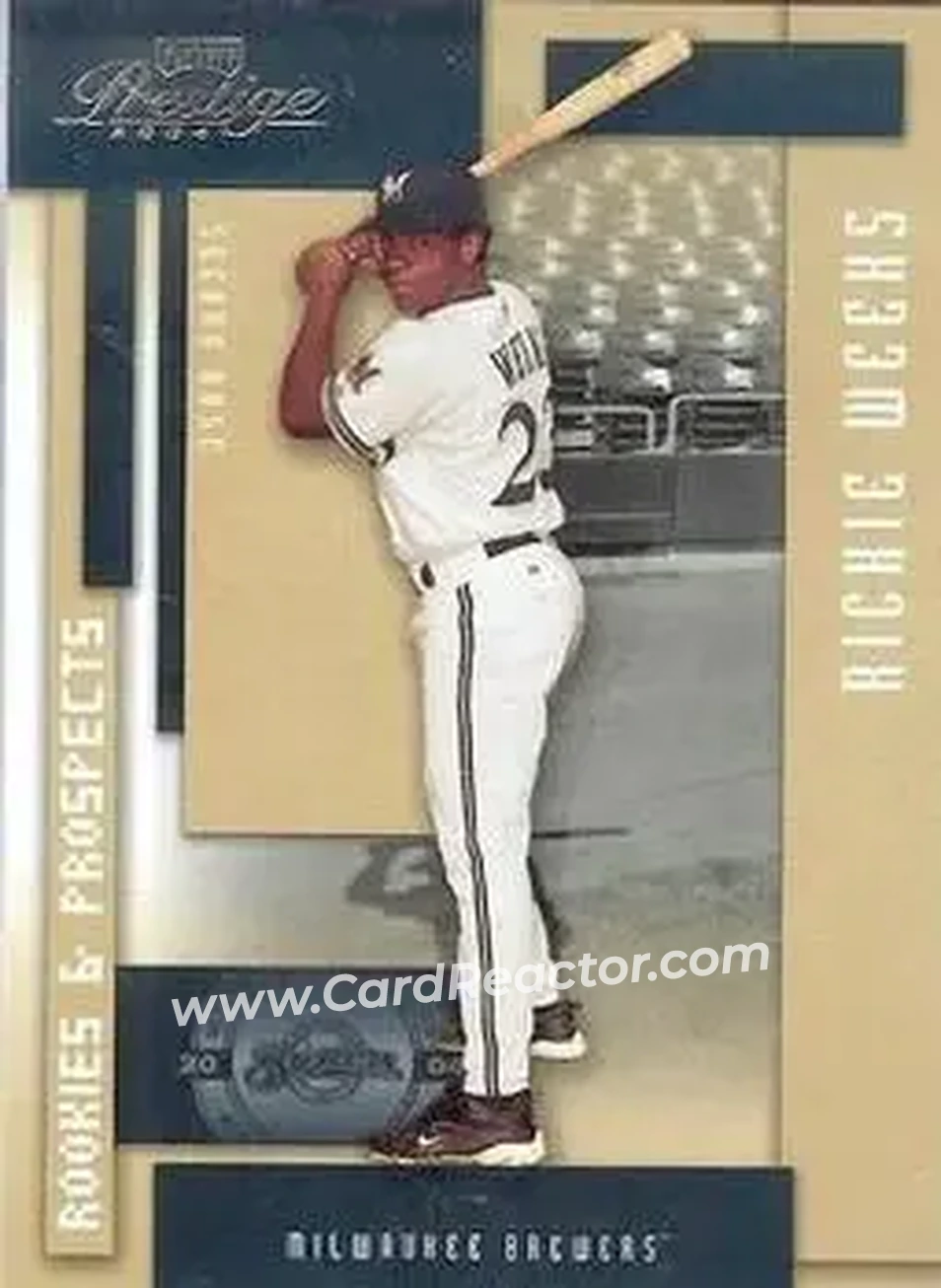 2004 Playoff Prestige #103 - Rickie Weeks - Milwaukee Brewers - Front