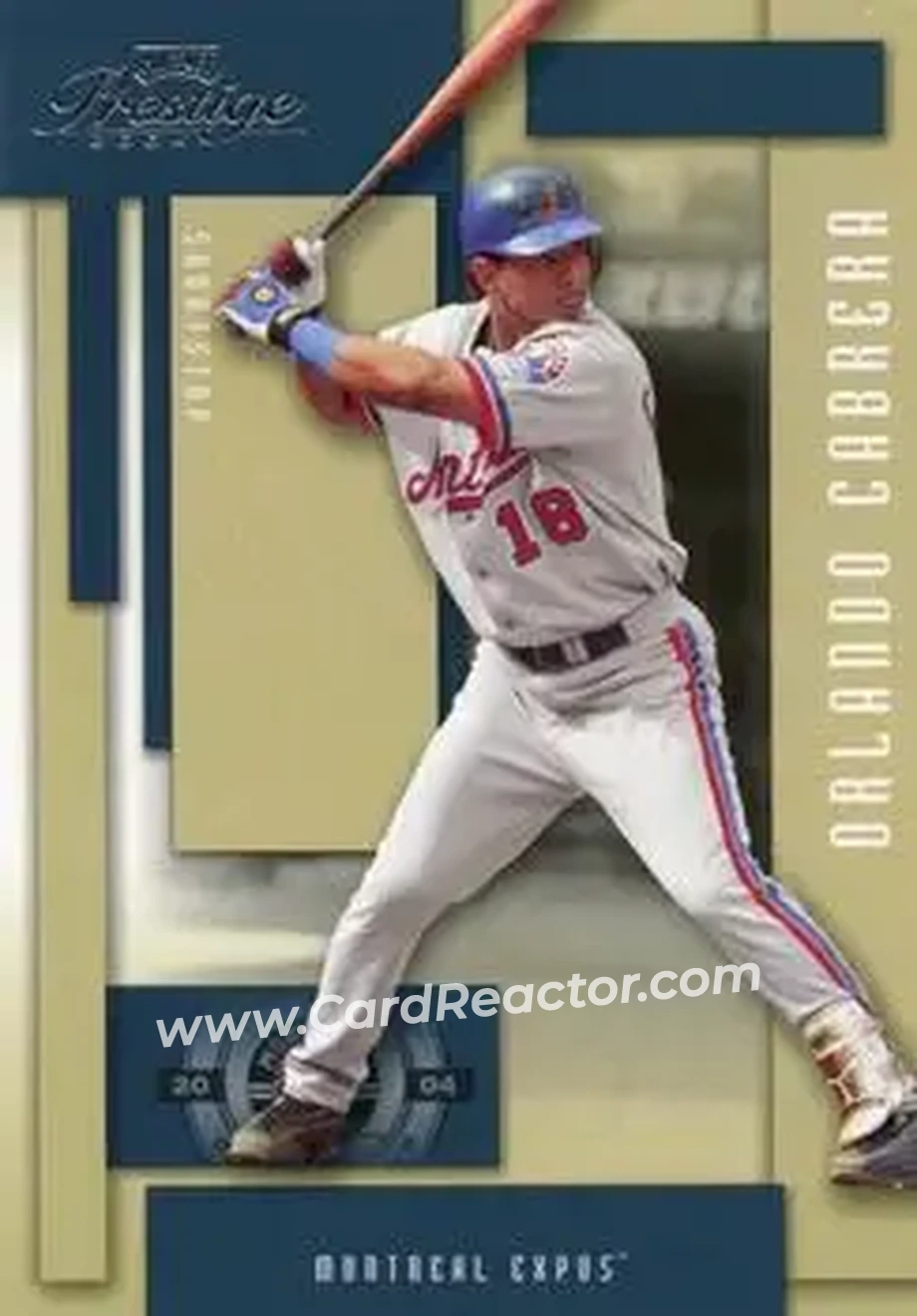2004 Playoff Prestige #114 - Orlando Cabrera - Montreal Expos - Front
