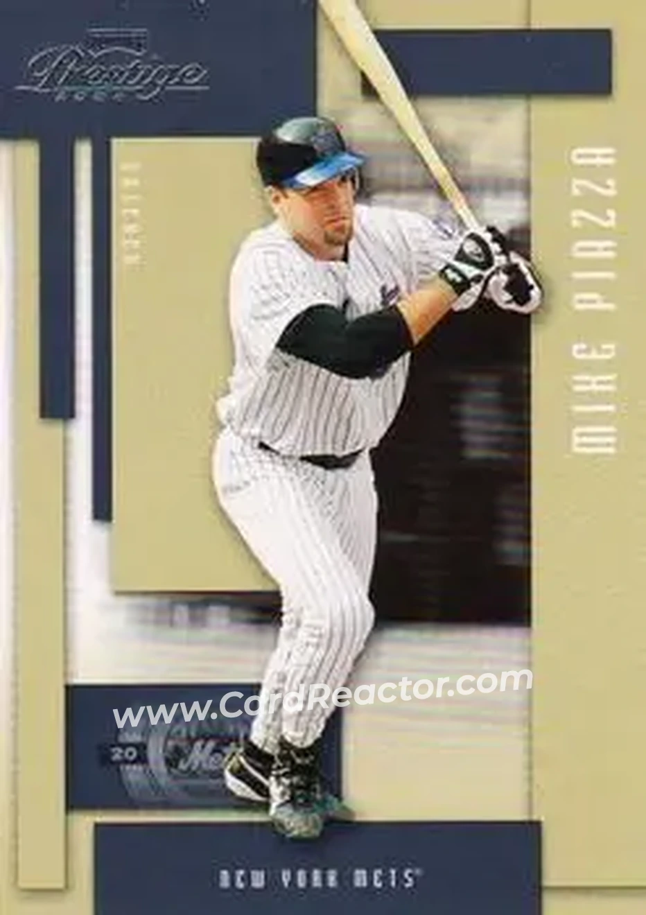 2004 Playoff Prestige #121 - Mike Piazza - New York Mets - Front 2004 Playoff Prestige #121 - Mike Piazza - New York Mets - Front