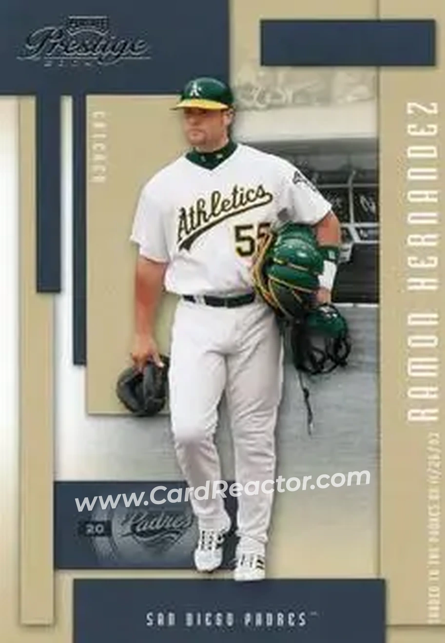 2004 Playoff Prestige #138 - Ramon Hernandez - San Diego Padres - Front