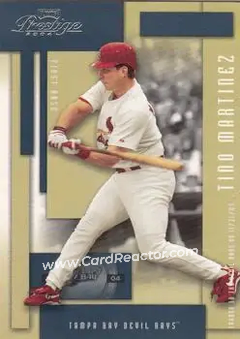 2004 Playoff Prestige #157 - Tino Martinez - Tampa Bay Devil Rays - Front