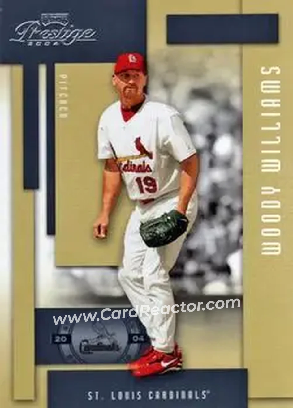 2004 Playoff Prestige #158 - Woody Williams - St. Louis Cardinals - Front