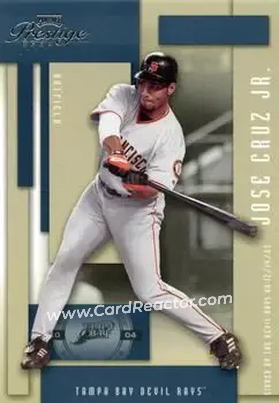 2004 Playoff Prestige #169 - Jose Cruz - Tampa Bay Devil Rays - Front