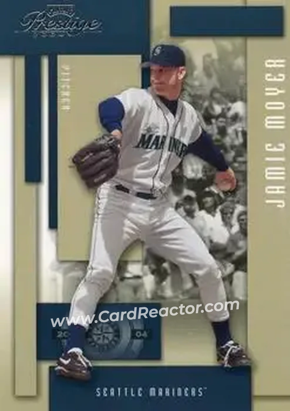 2004 Playoff Prestige #176 - Jamie Moyer - Seattle Mariners - Front 2004 Playoff Prestige #176 - Jamie Moyer - Seattle Mariners - Front