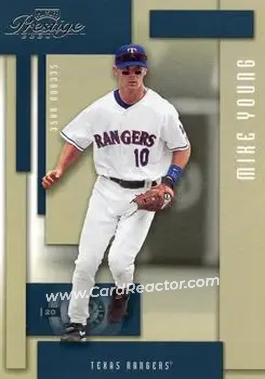 2004 Playoff Prestige #191 - Michael Young - Texas Rangers - Front