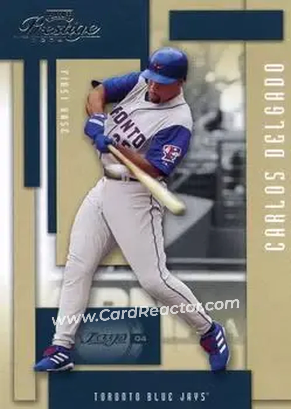 2004 Playoff Prestige #194 - Carlos Delgado - Toronto Blue Jays - Front