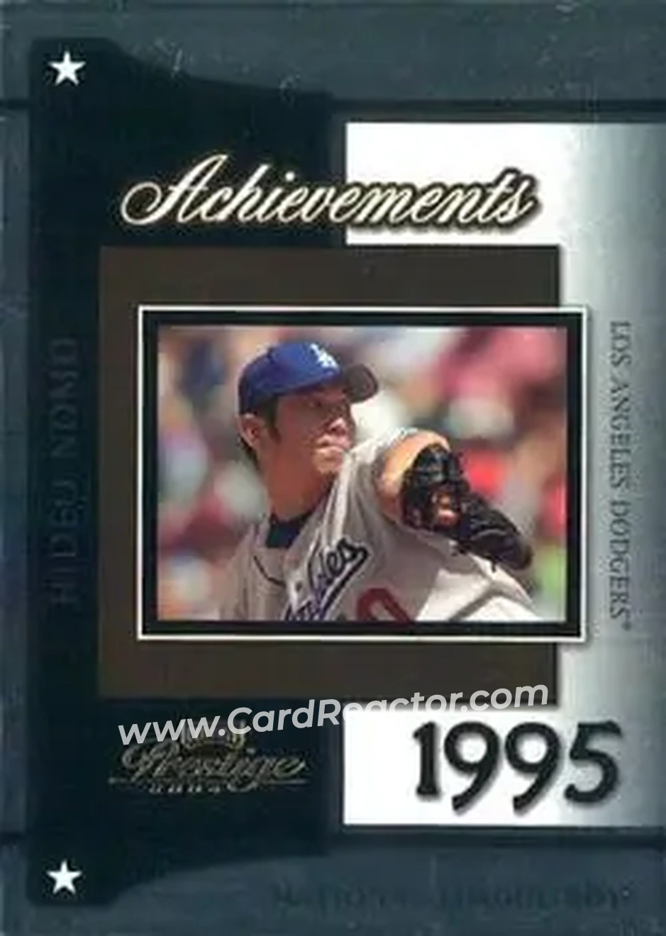 2004 Playoff Prestige - Achievements #A-1 - Hideo Nomo - Los Angeles Dodgers - Front 2004 Playoff Prestige - Achievements #A-1 - Hideo Nomo - Los Angeles Dodgers - Front